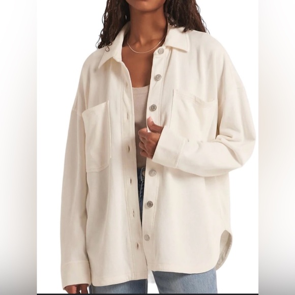 Z Supply Jackets & Blazers - Z Supply All Day Knit Button Down Size L